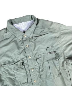 Exofficio Shirt Mens Large Short Sleeve Vented Camp Outdoor Hiking Fishing - Picture 1 of 8