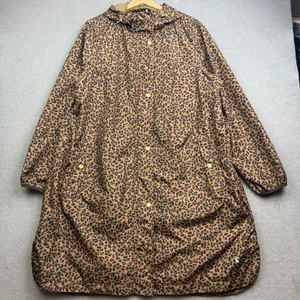 JOULES Raincoat UK 16 WAYBRIDGE Brown Waterproof Leopard Animal Print Tiger AOP - Picture 1 of 14