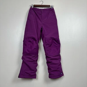 Pantalones de Nieve Land's End Niñas 12 Púrpura Forrados Cintura Elástica y Puño Cremallera Lateral - Imagen 1 de 10