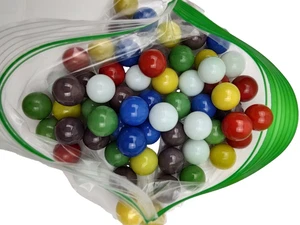 Vintage VTG CHINESE CHECKER SOLID COLOR GLASS MARBLE LOT REPLACEMENT PIECES - Picture 1 of 13