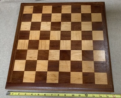 Solid Wood Chess Board - Beautiful & luxurious wood - Image 1 of 4