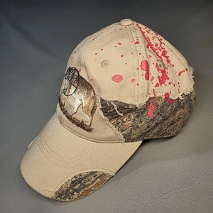 Wolf Hunter Camo Strapback Mütze Jagd Baseball Outdoor Cap Blutspritzer Einheitsgröße - Bild 1 von 12