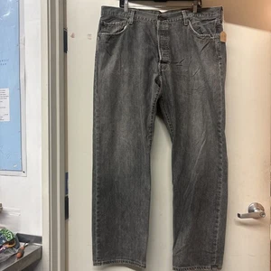 VINTAGE LEVI'S 501 GRAU/SCHWARZ 41"X32" GEMESSEN SEHR COOL KNOPFLEISTE ORIGINAL - Bild 1 von 5