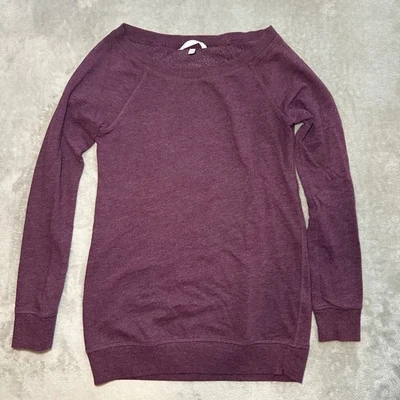 Sudadera Y2K Victorias Secret Mujer Talla XS Púrpura Cuello Redondo Gran Tamaño Atletismo Foto 1 de 4