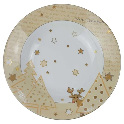 Schale Teller groß Arzberg Santa's Reindeer Weihnachten - Bild 1 von 3