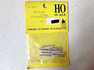 American Model Builders #404 HO Scale Metal Fire Hydrants (8) - NOS - Picture 1 of 3