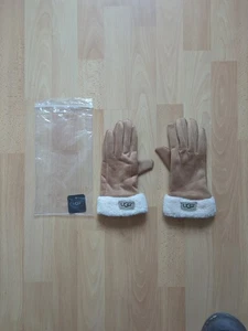 UGG Australia Damen Handschuhe braun Leder Lammfell - Bild 1 von 5