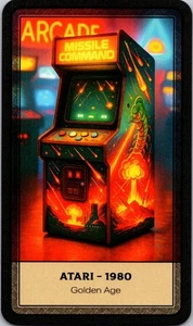 2025 Zendecks MISSILE COMMAND Classic Video Games art card Free Ship - Picture 1 of 2