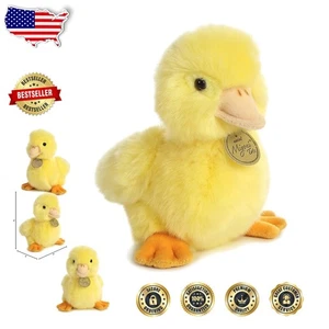 Adorable peluche de patito Miyoni cosido a mano - 7,5 pulgadas de alegría tierna - Imagen 1 de 6