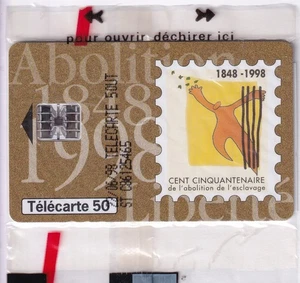 FRANCE TELECARTE / PHONECARD .. 50U F897 SC7 ABOLITION ESCLAVAGE NSB/NEUVE C.20€ - Picture 1 of 2