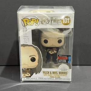 Funko Pop! FILCH & MRS NORRIS 101 2019 Fall Convention Exclusive W/ Protector - Picture 1 of 5