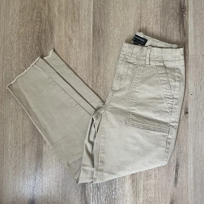 Banana Republic Womens Pants Beige 00P Girlfriend Authentic Chino Cotton Blend - Image 1 of 4
