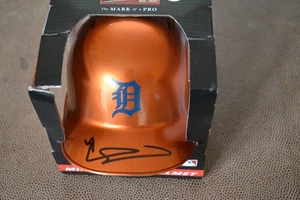 Riley Greene Detroit Tigers Autographed Alternate Chrome Mini Helmet MLB Authent - Picture 1 of 3