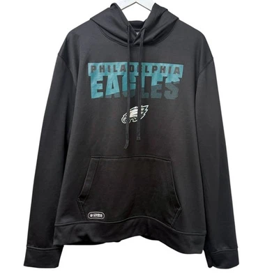 Philadelphia Eagles NFL Sudadera con Capucha XXL Phillies Fútbol Negro Rendimiento Pullover Foto 1 de 4