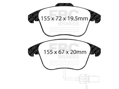 Juego de pastillas de freno delanteras para Audi A5 2010-2014 2011 2012 2013 HM744PK Foto 1 de 4