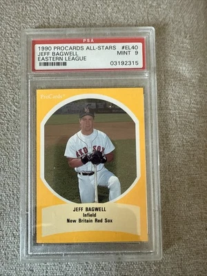 1990 Procards All-Stars #EL40 JEFF BAGWELL PSA 9 Medias Rojas Liga Este Foto 1 de 2