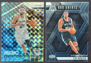 INSERTO TIM DUNCAN 2024-25 MOSAIC PRIZM Epic Performers #19 y grandes de la nba #291 - Imagen 1 de 4