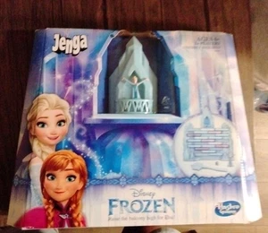 Disney Frozen Jenga Gioco Il Castello di Ghiaccio di Elsa Hasbro Due o più giocatori Età 6+ NUOVO - Foto 1 di 3