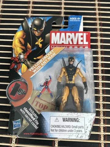 Marvel Universe Yellow Jacket 3.75” Action Figure Series 2  # 032 w/Ant-Man NIP Cover