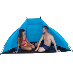 Pop Up Strandzelt Wurfzelt Strandmuschel Zelt Sonnenschutz 270 x 120 x 120 cm - Bild 1 von 3