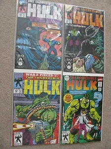 1991 Marvel INCREDIBLE HULK #383 #384 #390 #393 4 Book Lot VF/NM Bagged Boarded - Picture 1 of 3