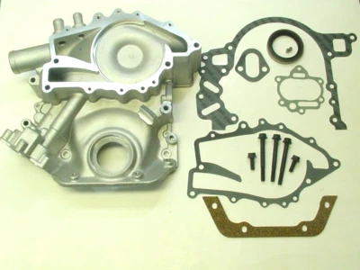 Kit de cubierta de cadena de distribución Buick 1967-76 con pernos y juntas Big Block 400/430/455 Foto 1 de 4
