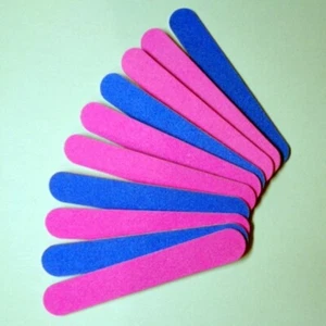10 Pcs Double Sided Mini Travel Size Nail Care Manicure Tool Sanding File Buffer - Picture 1 of 9