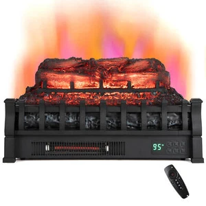 23 Inch Electric Fireplace Heater Fireplace Logs Inserts Infrared Quartz Heater - Picture 1 of 10