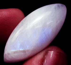 Marquise 22.00 Ct 100% Natural White Rainbow Moonstone Loose Gemstone Certified - Picture 1 of 6