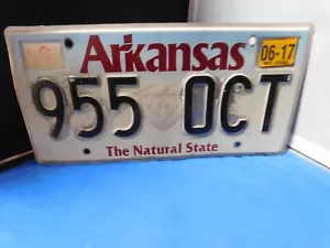 ARKANSAS LICENSE PLATE 06-17 - Picture 1 of 3