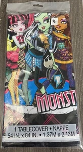 Monster High Dolls Tablecover Party Supply Plastic NOS 2011 54" x 84" Sealed - Picture 1 of 10
