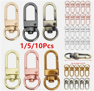 1-50PCS Lobster Clasps Keychain Swivel Trigger Clips Snap Hook Bag Keyring Clasp - Image 1 of 4