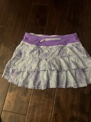 IVIVVA Niñas Talla 12 Morado Corbata Teñida Volantes Falda Foto 1 de 4