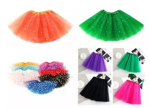 2PCs KIDS ADULT 80s Fancy Dress Tutu Skirt Girl Woman Lady Tutu Skirts Hen Party - Picture 1 of 79