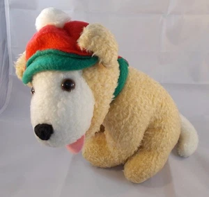 Hallmark Holiday Dog Plush Scarf Hat 11 Inch Stuffed Animal toy - Picture 1 of 6