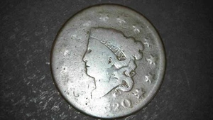 1820 - Large Cent, Matron Head, Large Date 1c, #322 - Picture 1 of 8