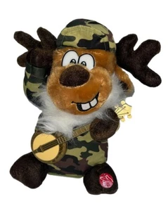 Peluche Dan Dee Cantando Navidad Reno FUNCIONANDO Banjo Camuflaje Abuela Atropellada - Imagen 1 de 3