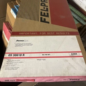 Fel-pro OS30610R Engine Oil Pan Gasket 1986-1990 Ford Mercury 3.0L V6 - Picture 1 of 3
