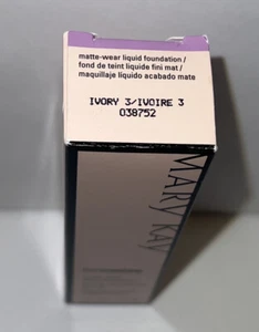 Mary Kay Timewise Matte Wear Liquid Foundation Ivory 3. #038752 Fl Oz. New - Picture 1 of 3