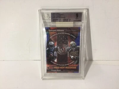 Reggie Bush DeAngelo Williams 2006 Topps Red Hot Rookies 17/50 Beckett Mint 9 - Image 1 of 4