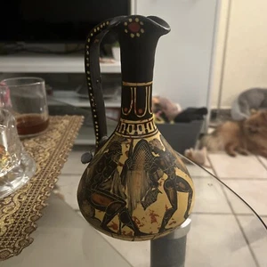 Handgemachte Vase Mit Antiken Griechischen Motiv - Bild 1 von 6