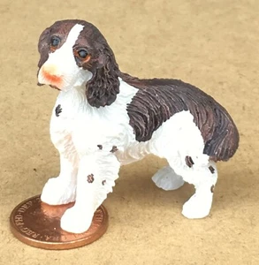 Casa de muñecas de pie de resina Springer Spaniel perro escala 1:12 miniatura Z12 tumdee - Imagen 1 de 7