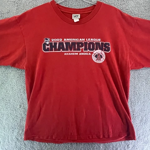Lee Sport Men’s Size XL Vintage 2002 MLB Anaheim Angels Tee T-Shirt Cover