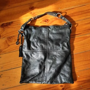 Rare Leona Edmiston Boutique Genuine Leather Slouch Bag - Picture 1 of 7