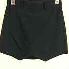 Anchors And Dove Skorts Womens Sz 2 Navy Blue Stretch Wrap Tiered Skirt Golf Tenni