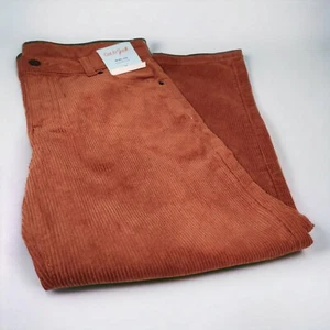Girls High-Rise Wide Leg Corduroy Crop Pants Cat & Jack size 14 Burnt Orange NWT - Picture 1 of 12