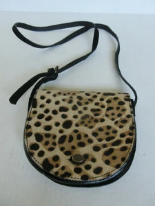 Leather Crossbody Small Pouch Purse Leopard Cheetah- Zara Girls - Picture 1 of 8