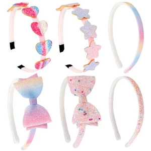 Girls Headbands 6 Pcs Headbands for Girls Toddler Headband Sparkly Cute Kids ... - Picture 1 of 7