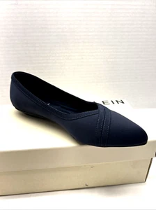 Anne Klein Flex Oceanus Ballet Flat Shoe Navy Fabric Women Sz 6 M New in Box - Picture 1 of 7