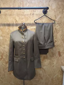 House Of Bruar Military Style Suit UK10 Cheltenham Loden Twill 100% Wool Bnwt # - Picture 1 of 18